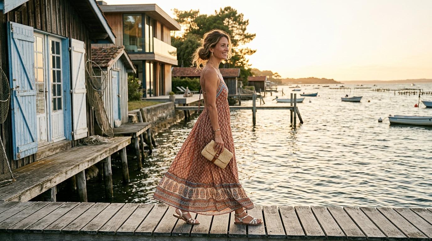 Comment porter une robe longue à un mariage en été : tenues et conseils