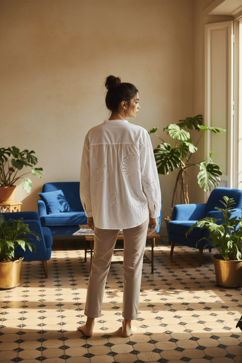 BLOUSE BOLIANE BLANC - LA PETITE ETOILE Top
