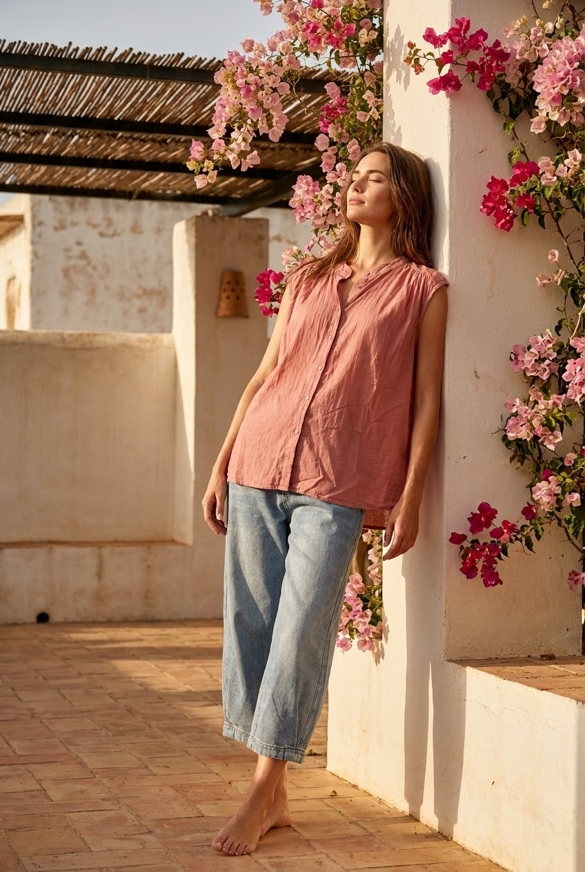 BLOUSE NADEGE BOIS DE ROSE - W STUDIO Top