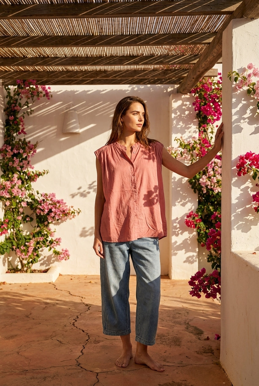 BLOUSE NADEGE BOIS DE ROSE - W STUDIO Top