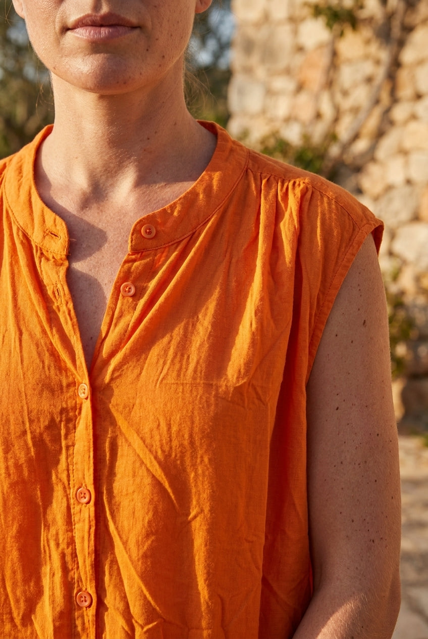 BLOUSE NADEGE ORANGE - W STUDIO Top