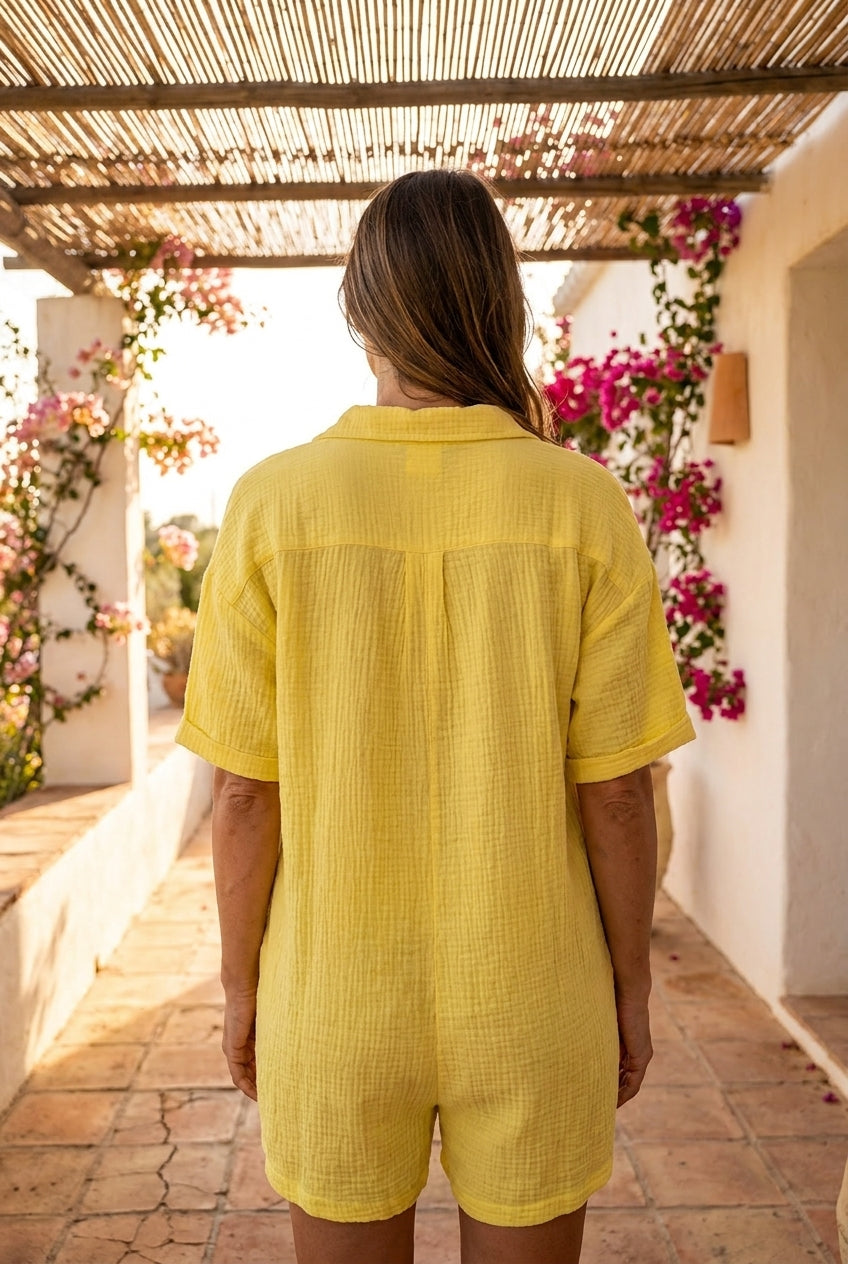 COMBISHORT LOULOU JAUNE - L’ESSENTIEL Combinaison