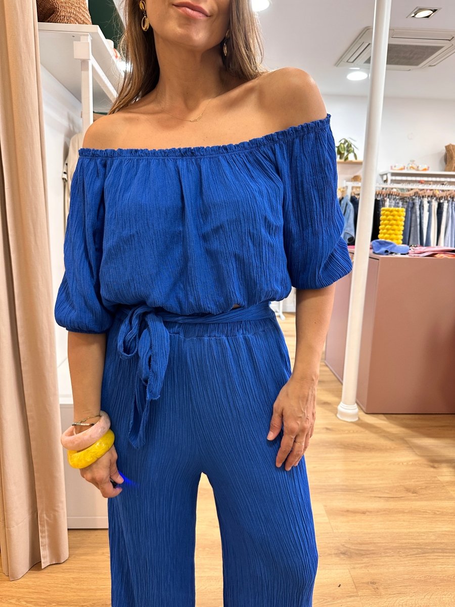 Ensemble Glam BLEU - L’ESSENTIEL Pantalon
