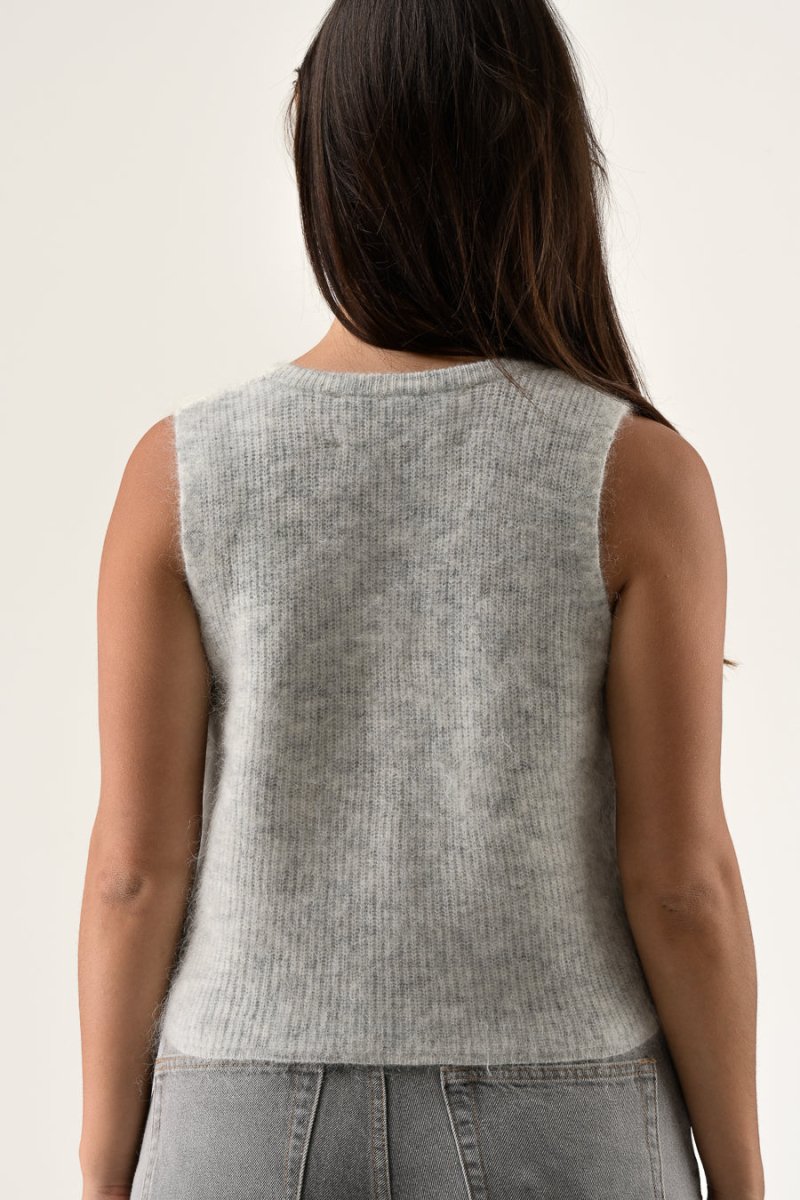 GILET ORIANE GRIS - ORFEO GILET