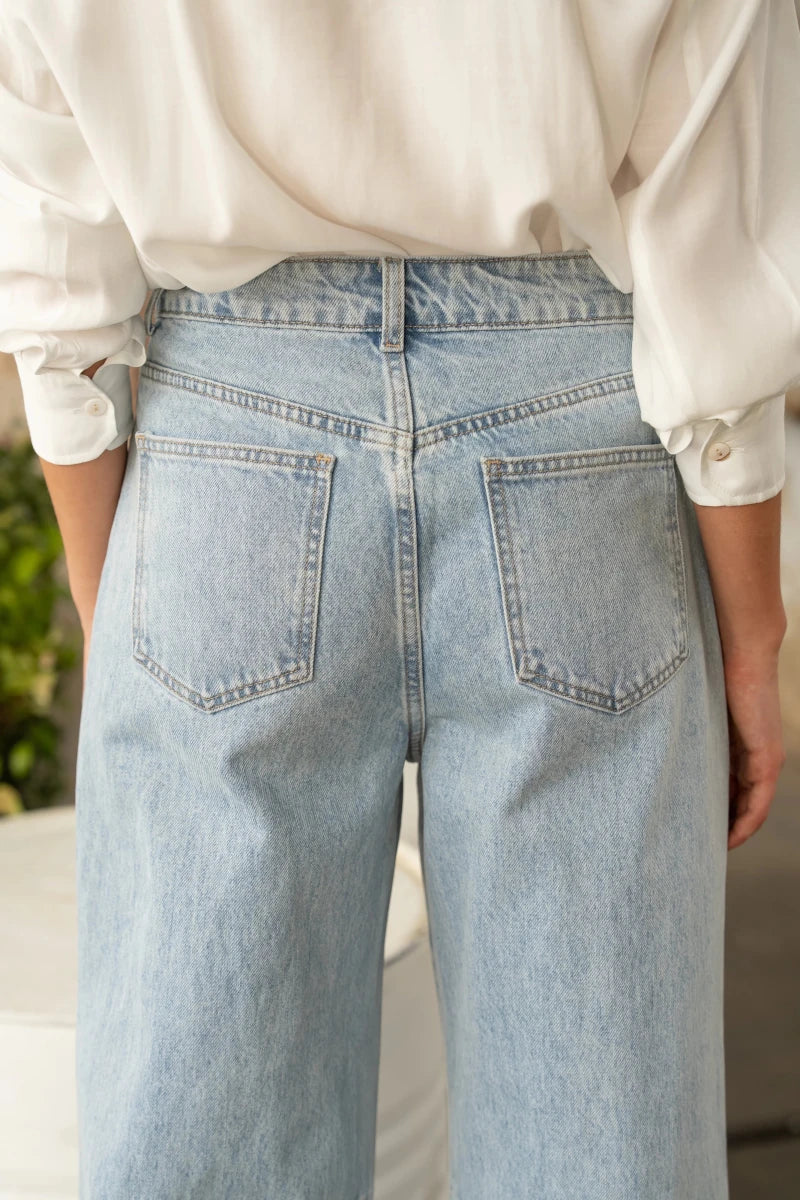 Jean Large Balloon - Brook BLEU CLAIR - ORAIJE Pantalon