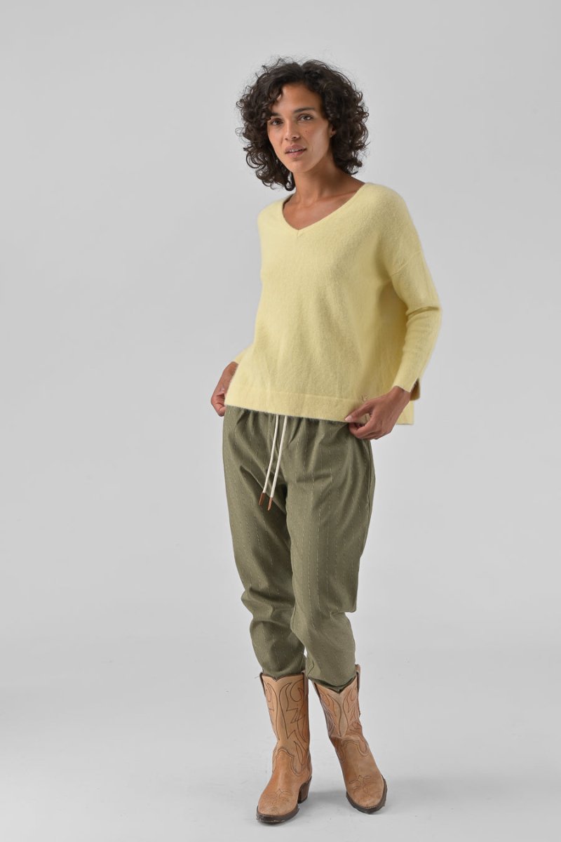 PANTALON LOLA KAKI - ORFEO PANTALON