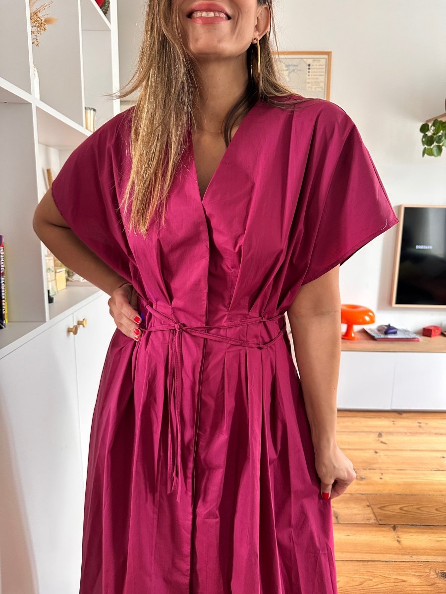 Robe Amelie LIE DE VIN - OPULLENCE Robe