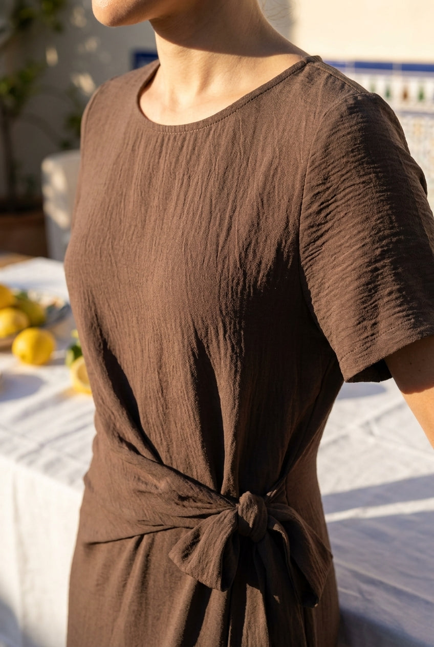 ROBE DORIANE CHOCOLAT - YCOO Robe