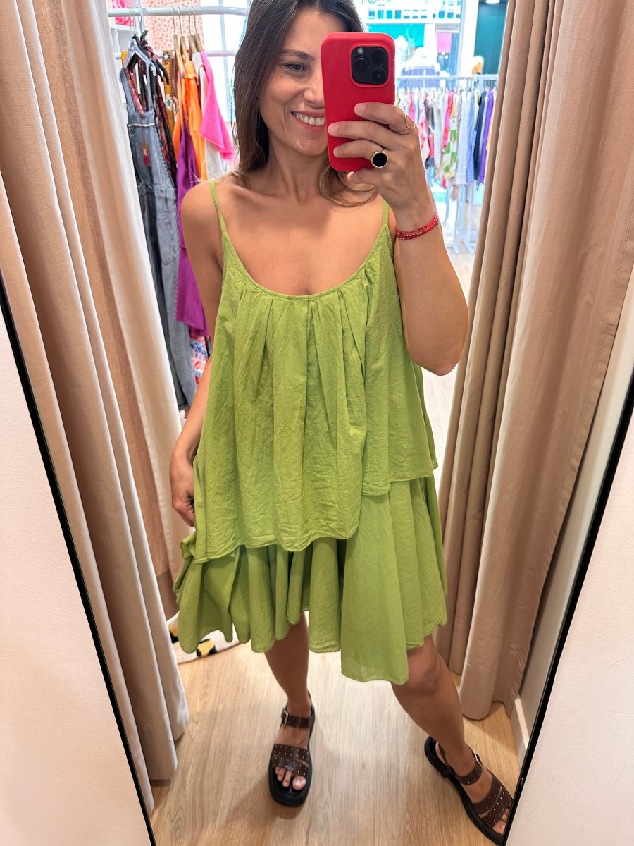 Robe Laure VERT - L’ESSENTIEL Robe
