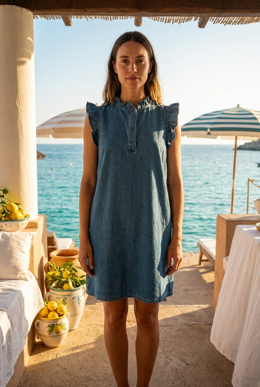 ROBE MARENA BLEU - CERISE BLUE Robe