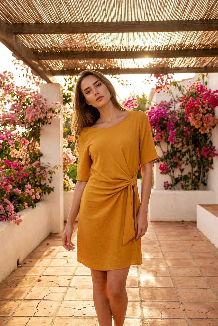 ROBE MONICA JAUNE - RUE DES ABBESSES Robe