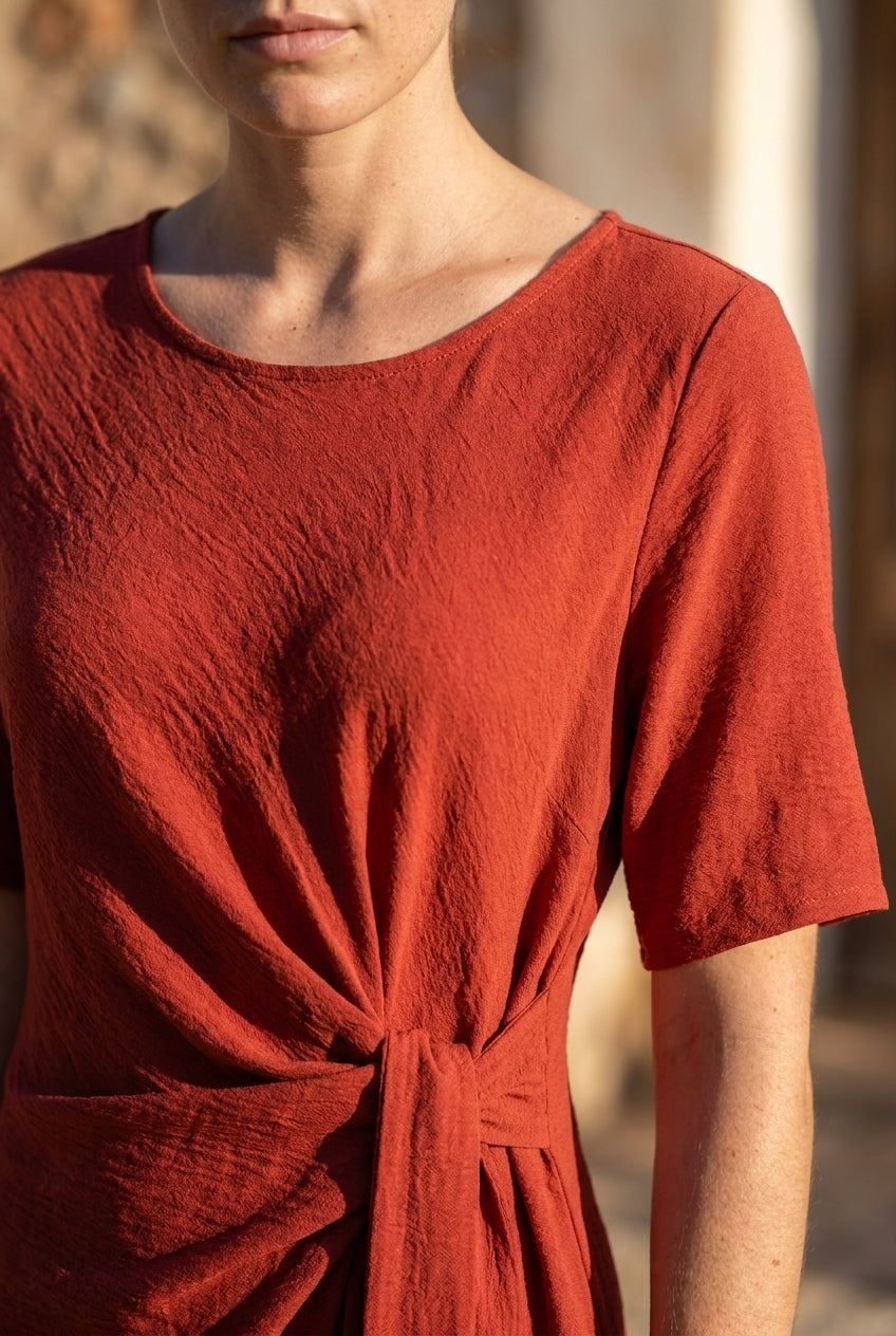 ROBE MONICA TERRACOTA - RUE DES ABBESSES Robe