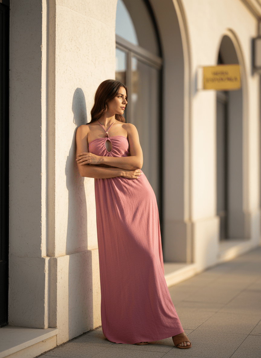 Robe samari PINK - THE KORNER DRESS