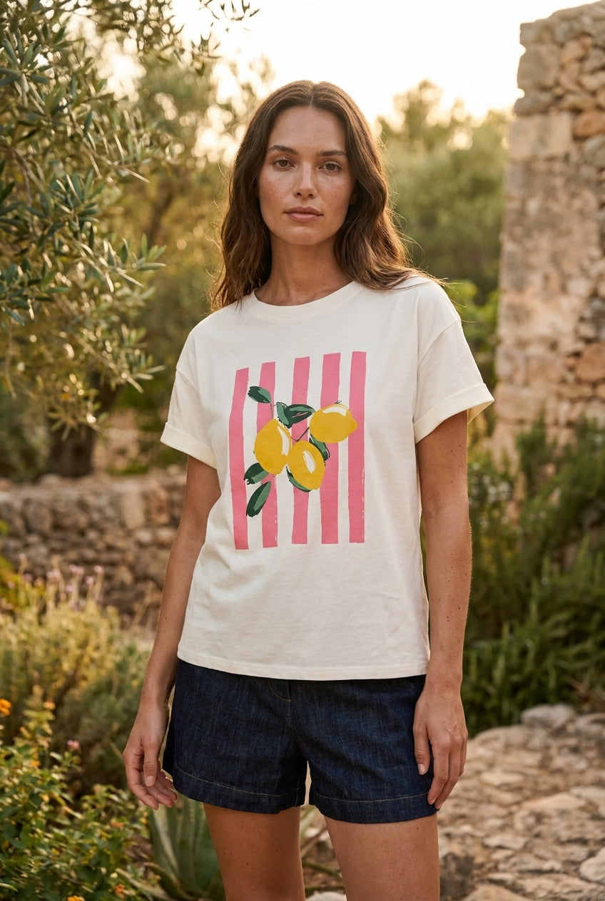 T-SHIRT CITRON - CHARLIOR Top