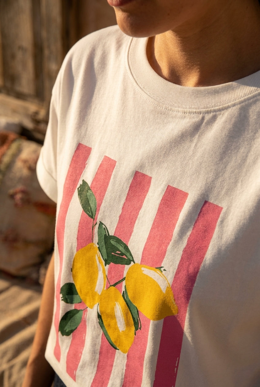 T-SHIRT CITRON - CHARLIOR Top