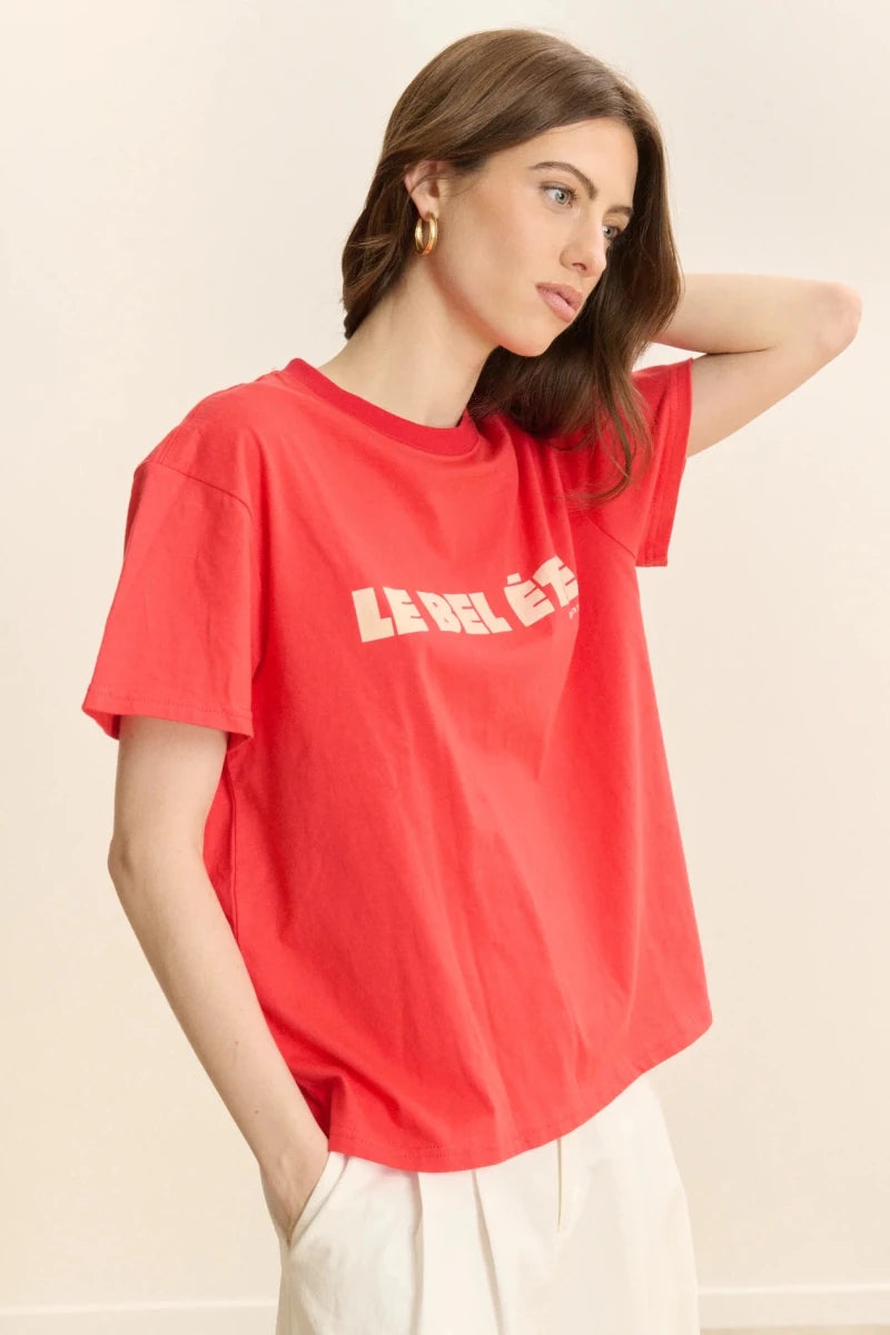 TEE SHIRT BEL ÉTÉ ROUGE - GARANCE T - SHIRT