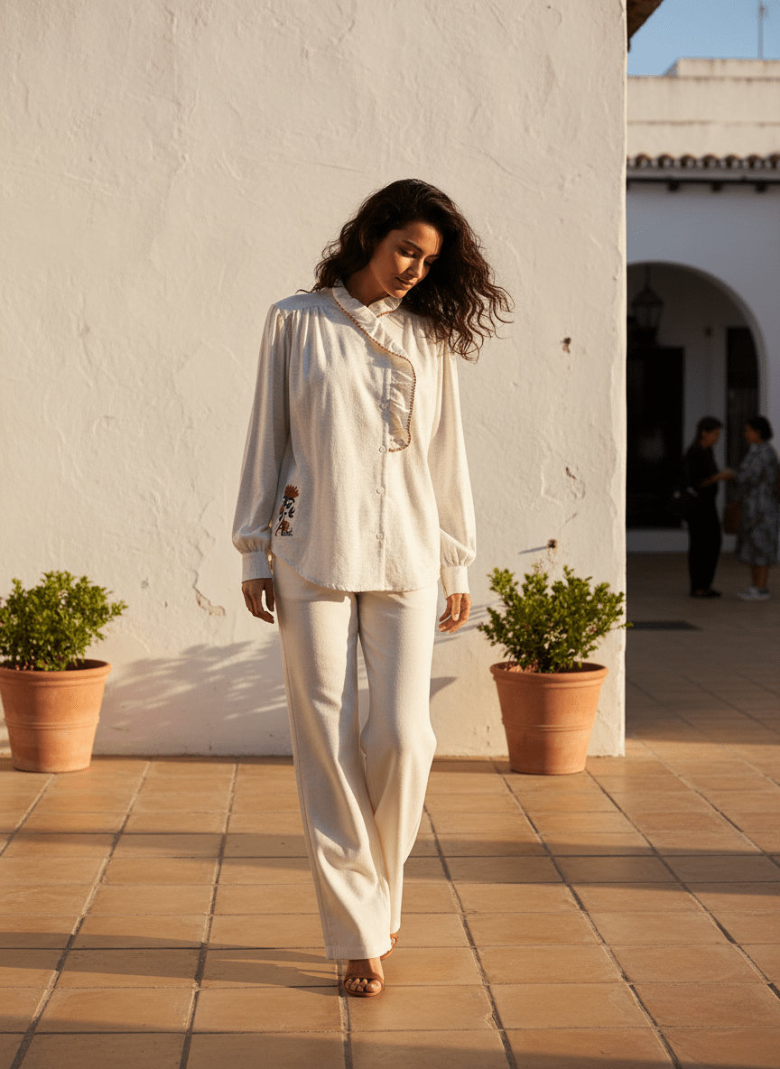 TOP ALYA ECRU CHINE - ADORE TOP