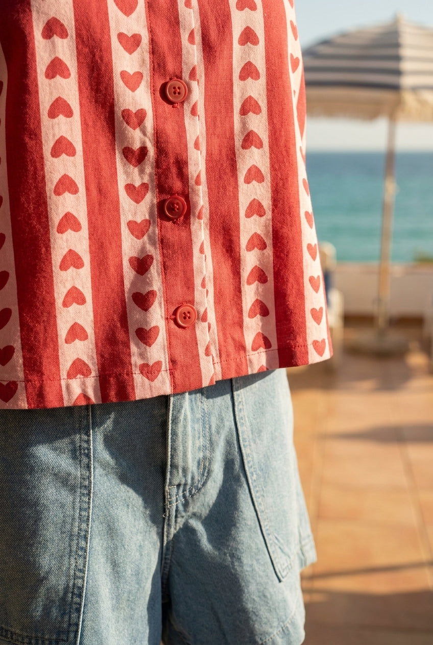 TOP MARIUS - CERISE BLUE Top