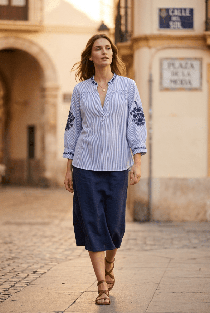 TOP SARI BLEU - RUE MAZARINE TOP