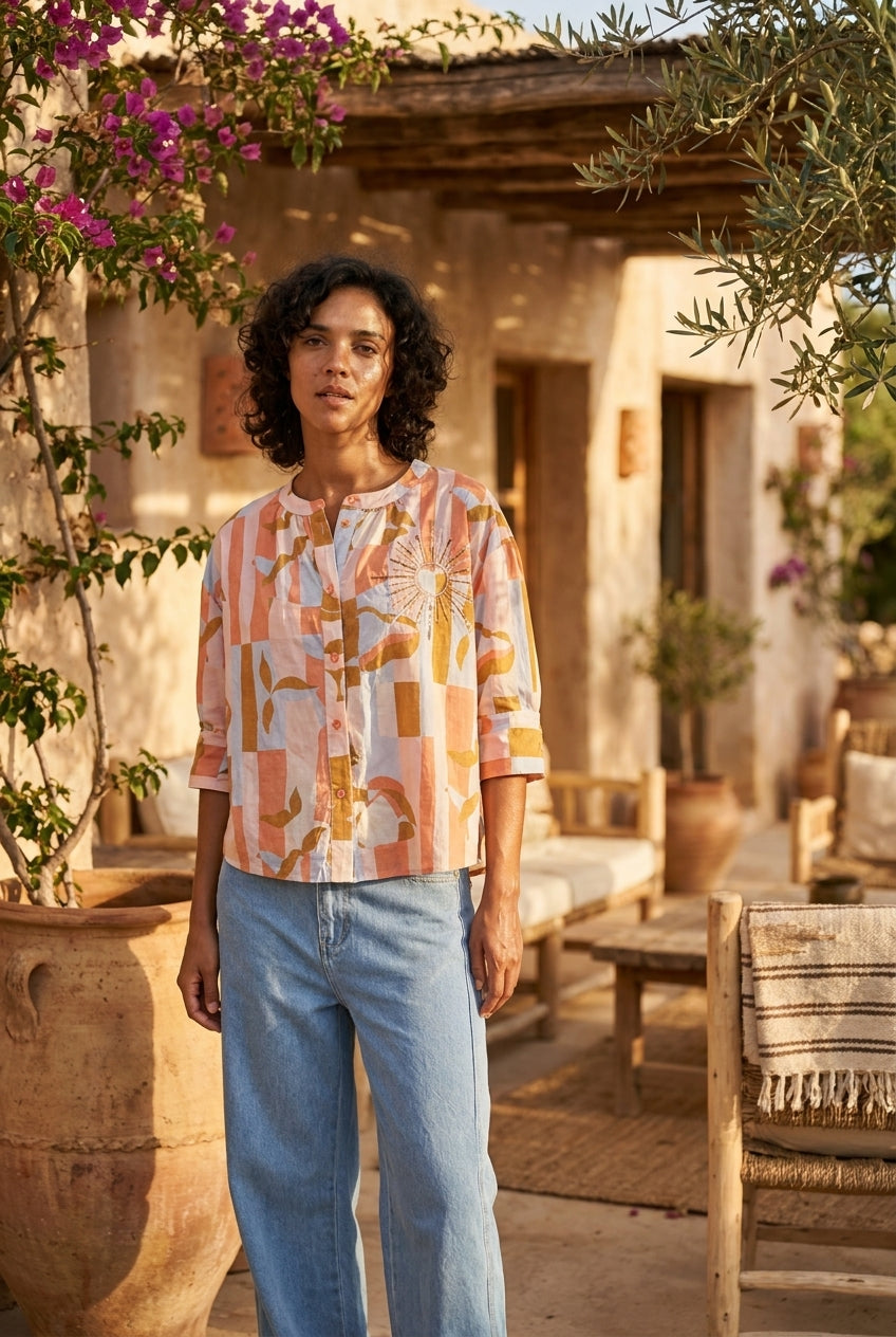 TOP SIMONE SOLSTICE PASTEL - ORFEO Top