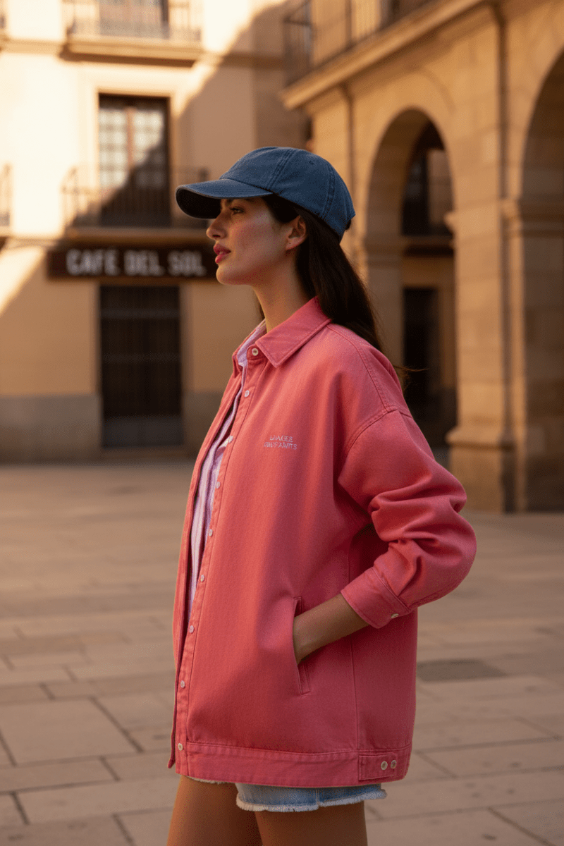 VESTE VERIA ROSE DENIM WASHED - LAUREPLUSMAX Veste