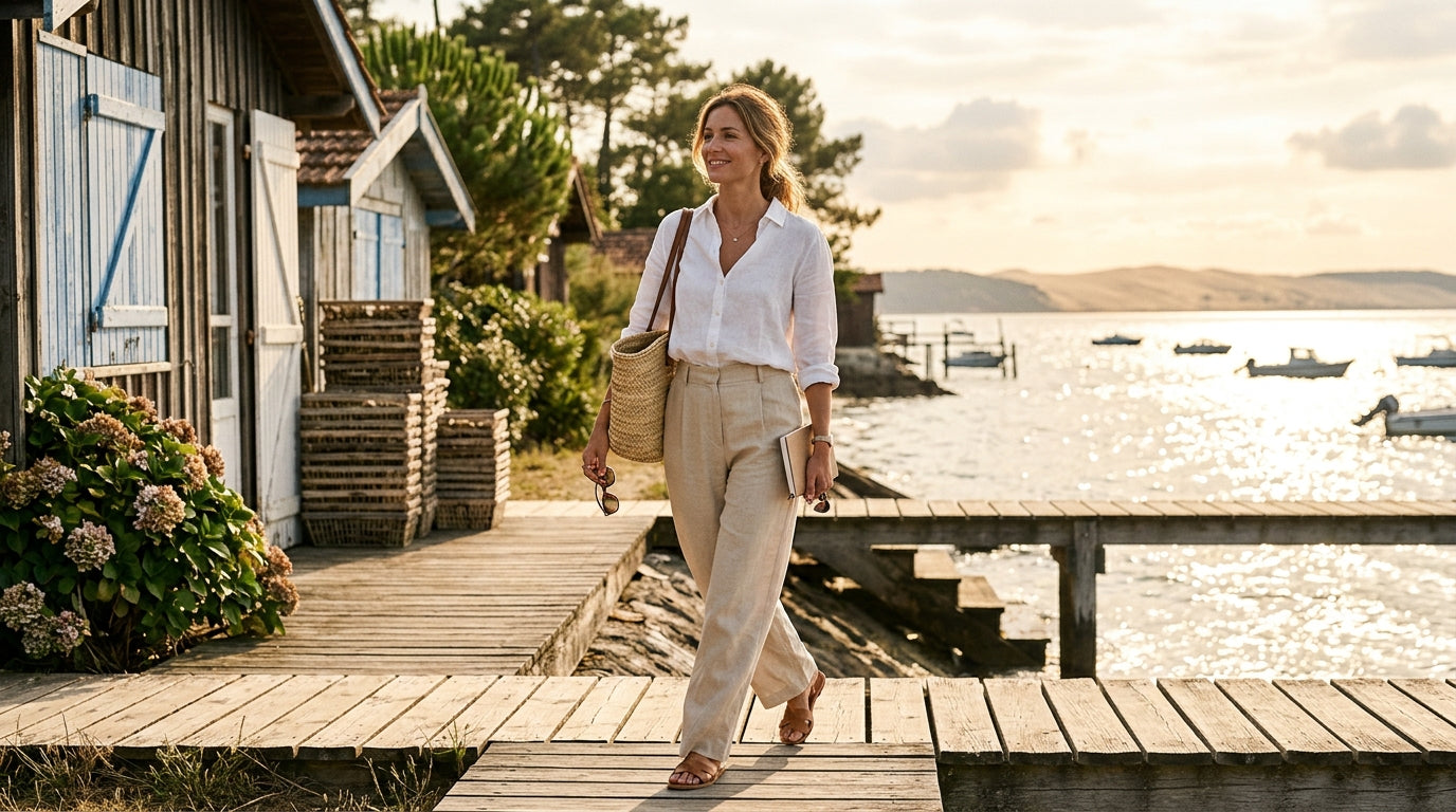 Pantalon léger femme au bureau en été : comment rester chic par forte chaleur
