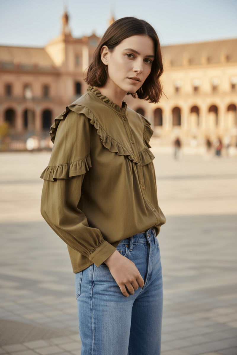 Chemise Nadja KAKI - W STUDIO Top