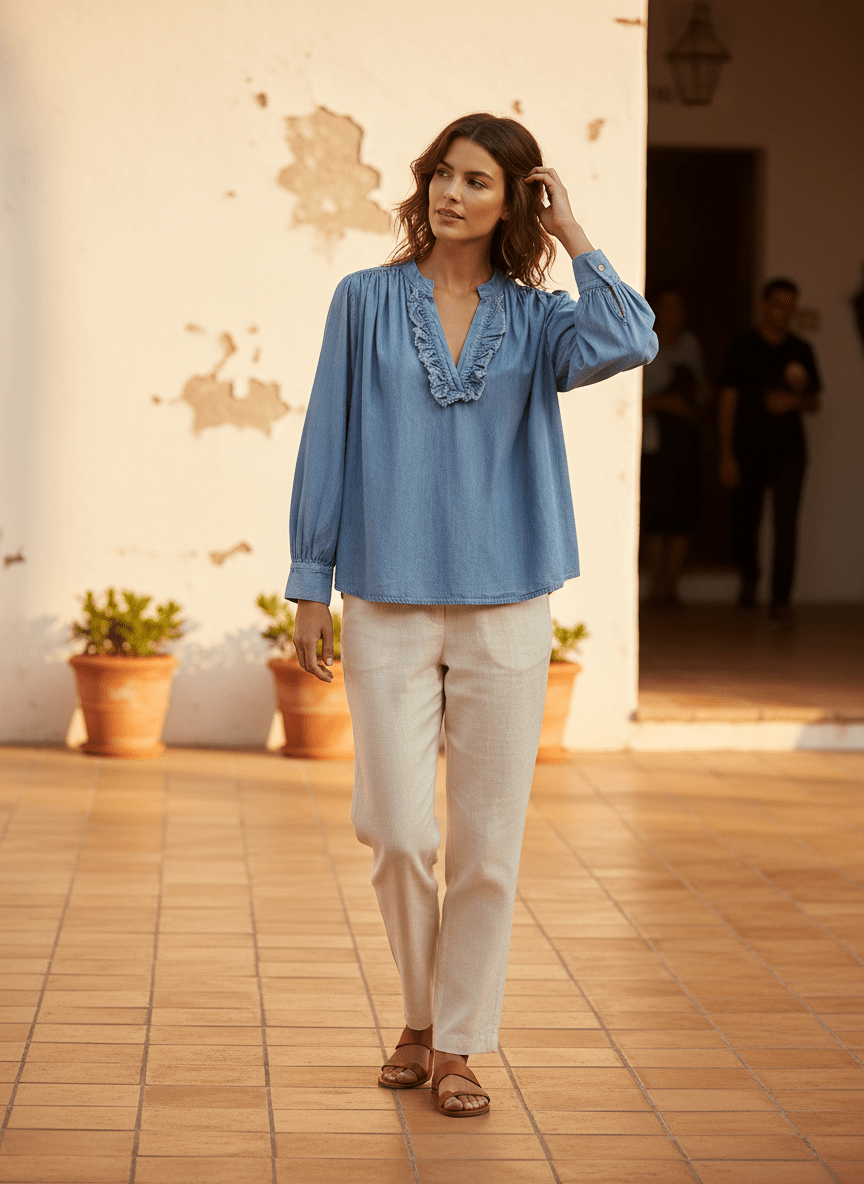 Chemise Paloma DENIM CLAIR - W STUDIO Top