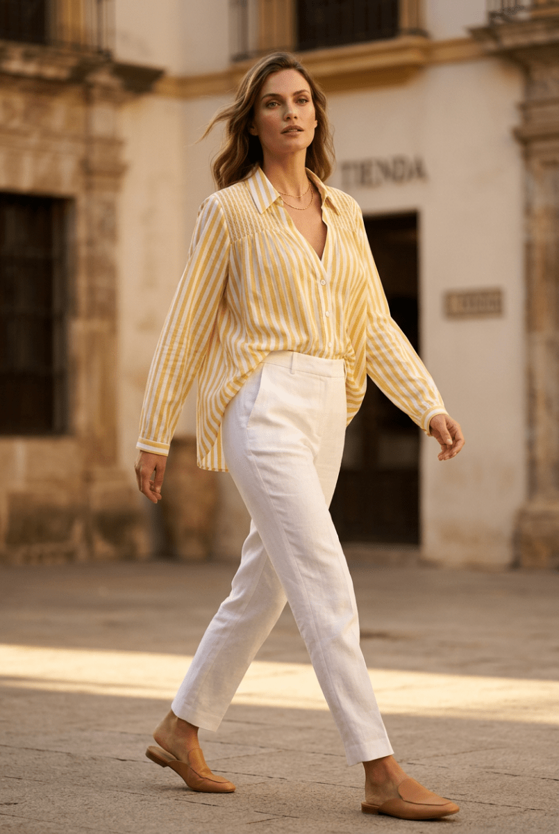 CHEMISIER BELLADONNA Jaune - RUE MAZARINE TOP