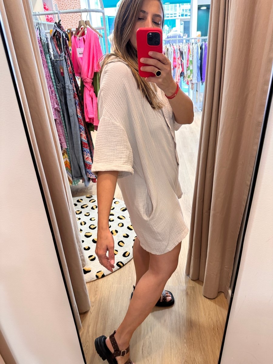 Combishort Loulou BEIGE - L’ESSENTIEL Combinaison