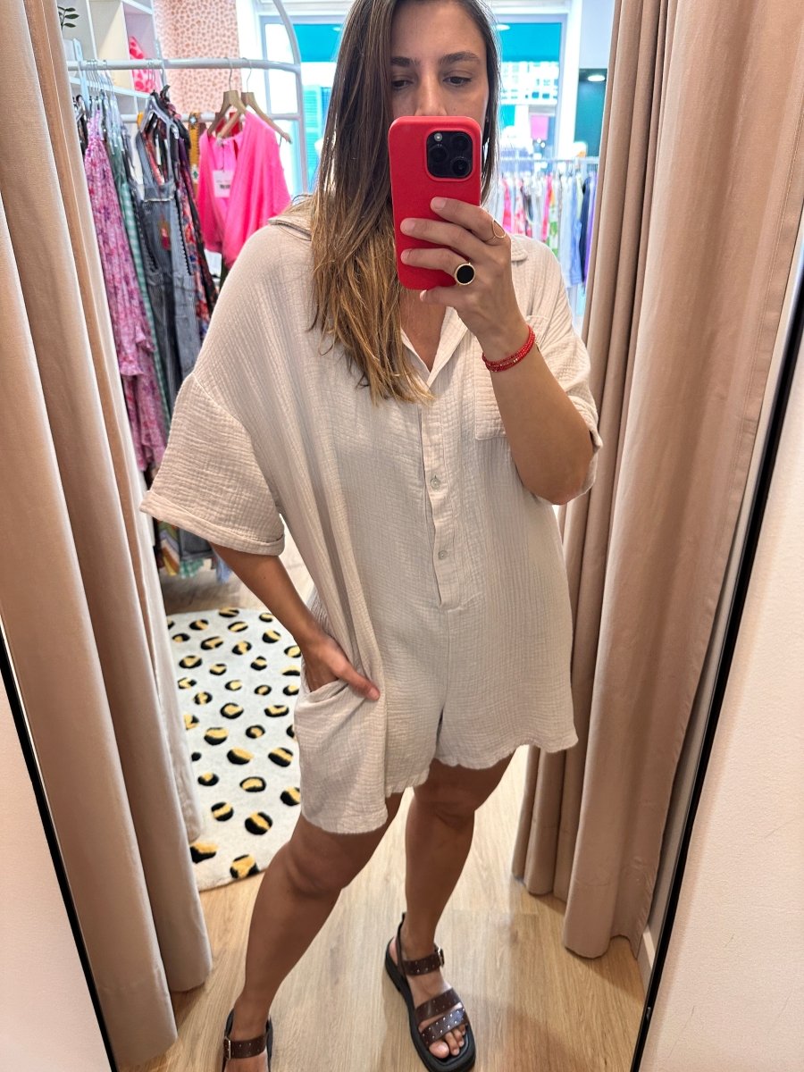 Combishort Loulou BEIGE - L’ESSENTIEL Combinaison