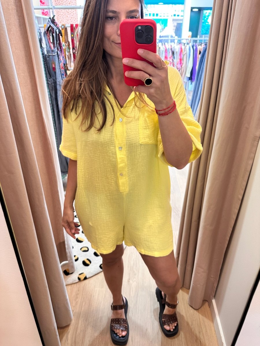 Combishort Loulou JAUNE - L’ESSENTIEL Combinaison