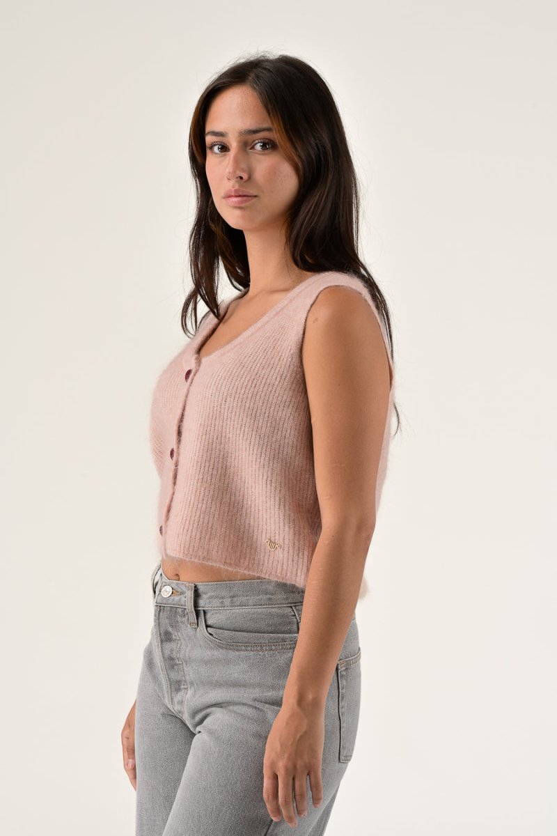 GILET ORIANE ROSE - ORFEO GILET