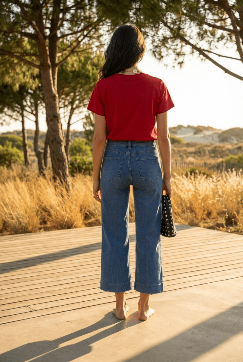 Jean Cropped Wide - Windy DENIM - ORAIJE Pantalon