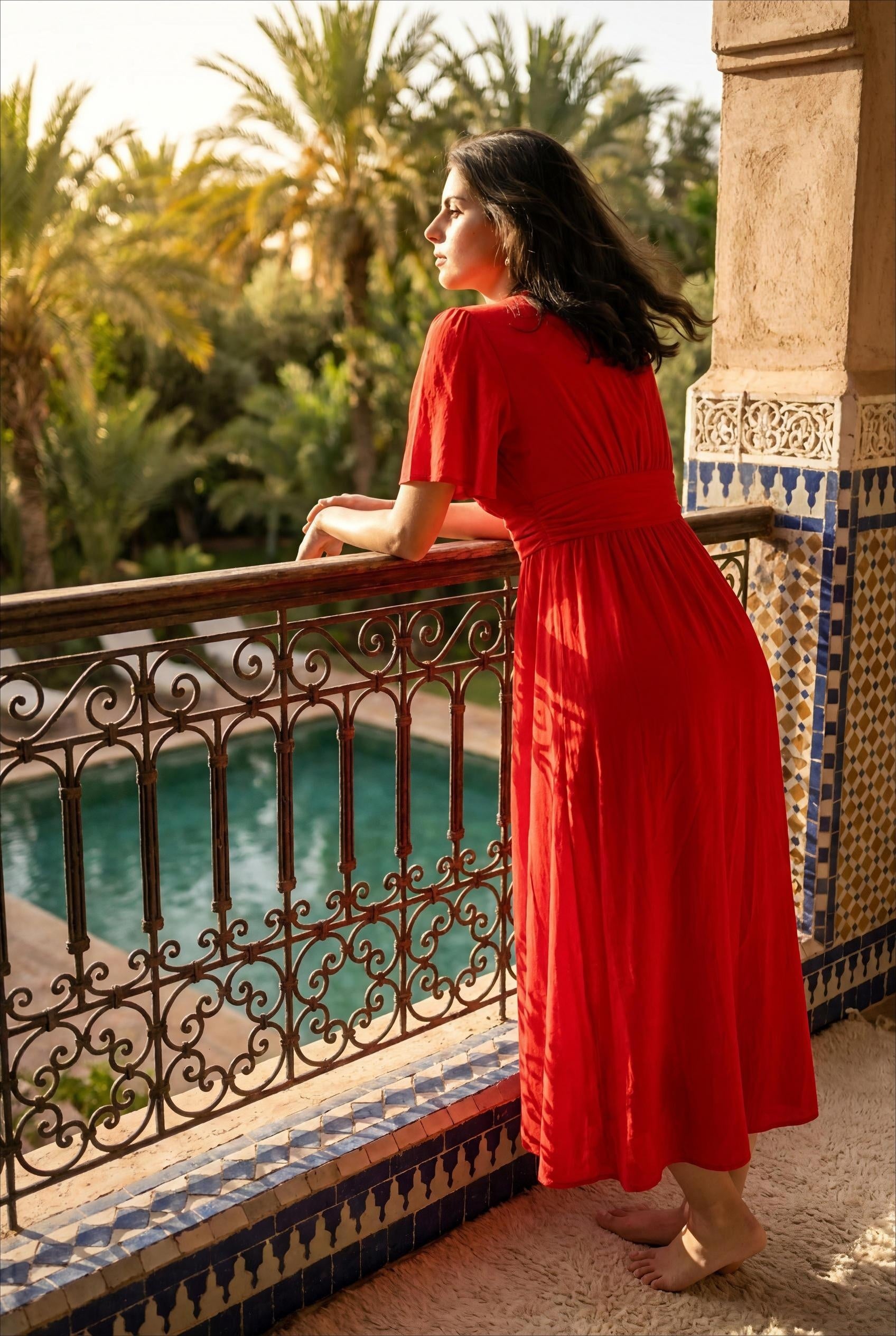 ROBE ANDALOU ROUGE - INSPIRATION STUDIO Robe