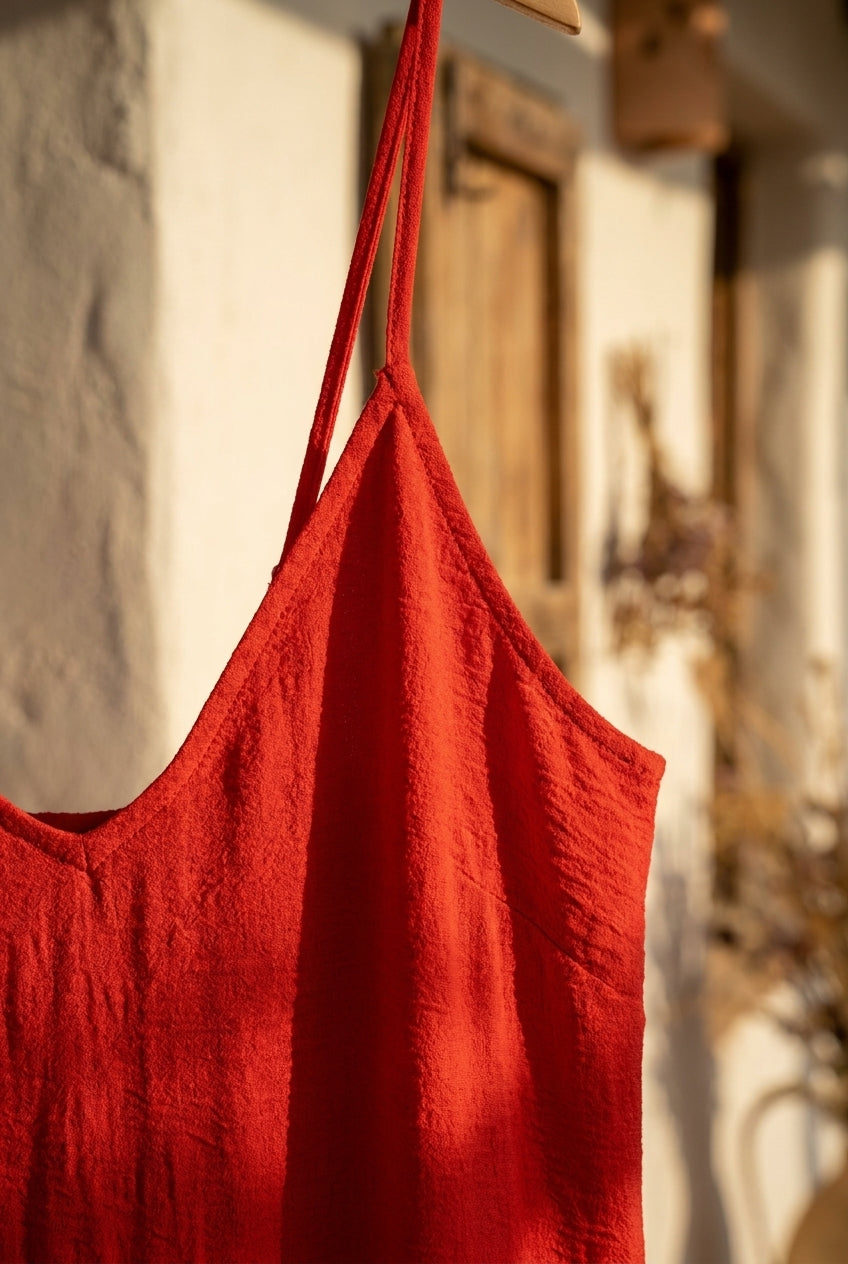ROBE BRITTANY ROUGE - RUE DES ABBESSES Robe