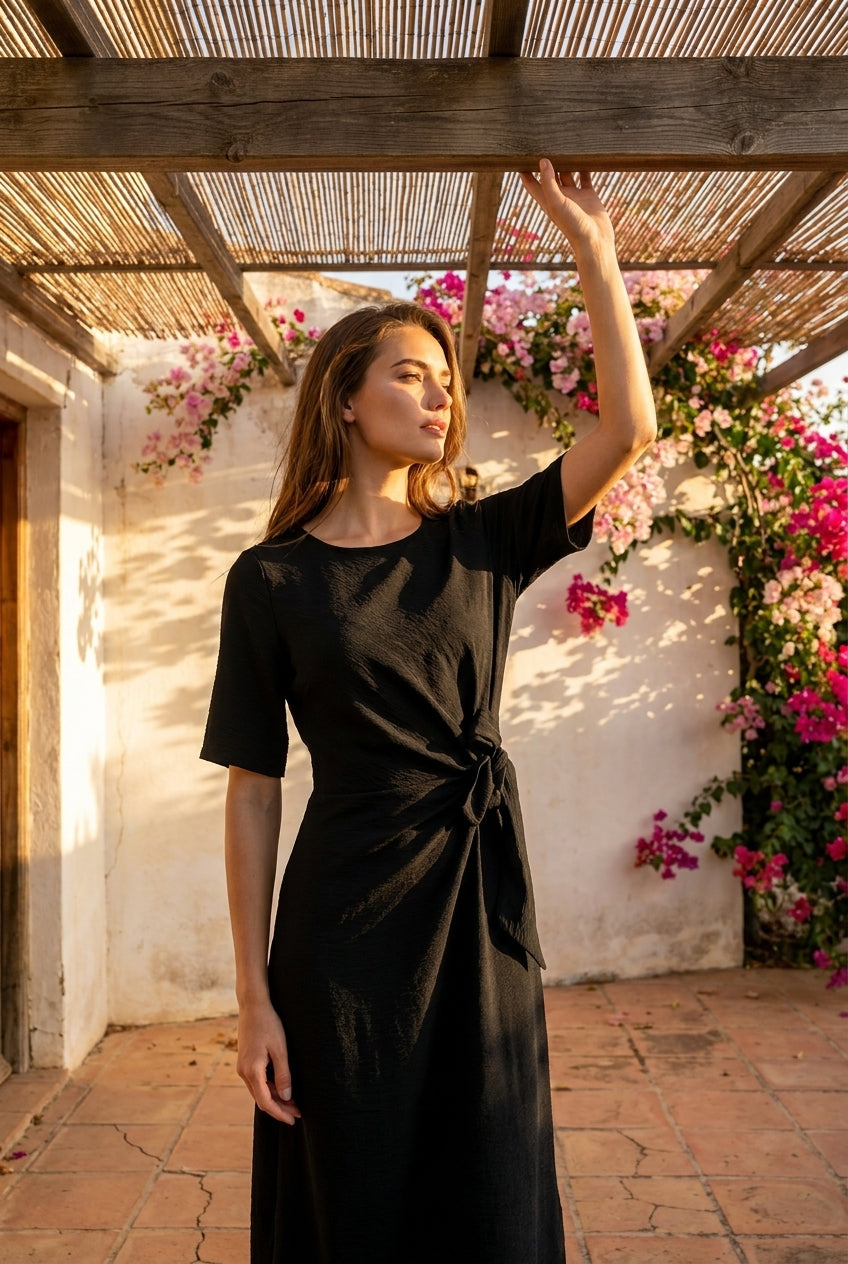 ROBE CATALINA NOIR - RUE DES ABBESSES Robe