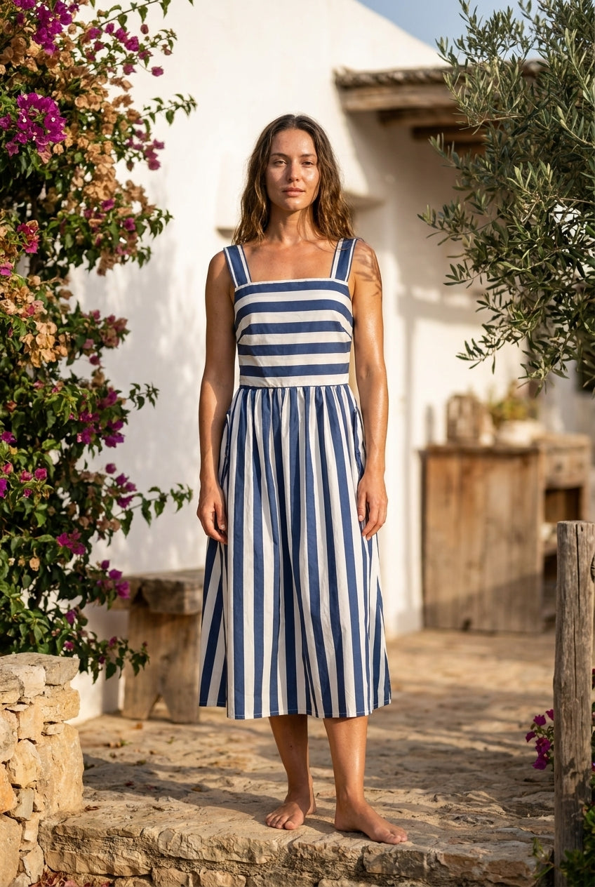 ROBE COLETTE BLEU - OPULLENCE Robe
