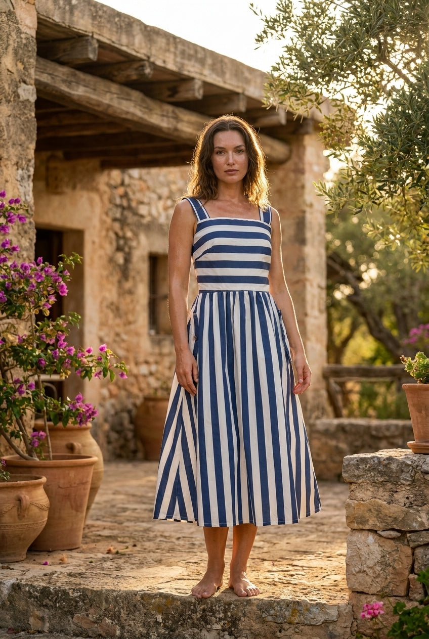 ROBE COLETTE BLEU - OPULLENCE Robe
