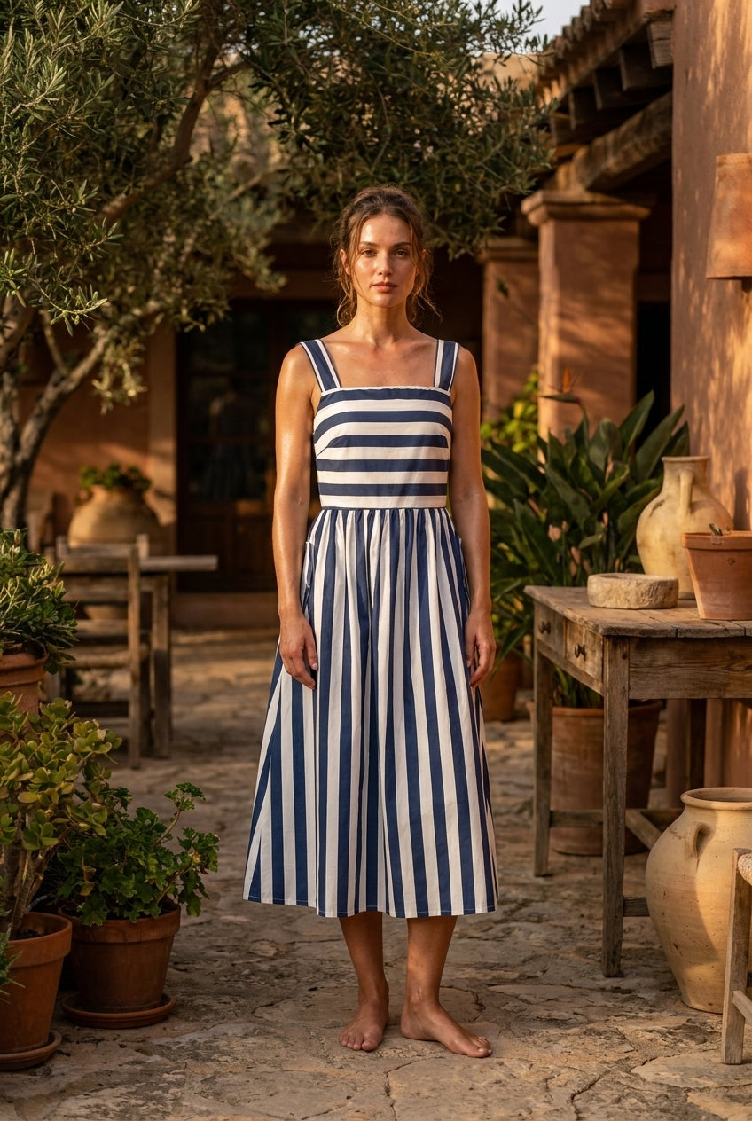 ROBE COLETTE BLEU - OPULLENCE Robe