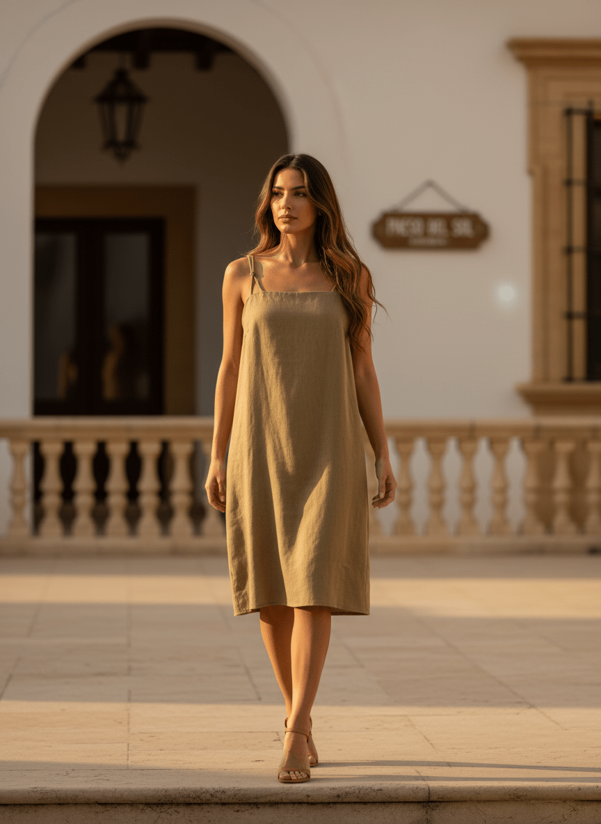 Robe Lena CAMEL - THE KORNER Robe