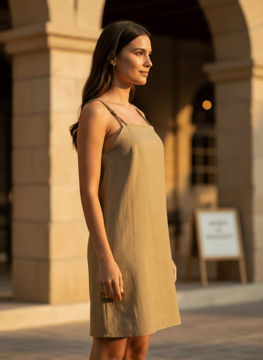 Robe Lena CAMEL - THE KORNER Robe