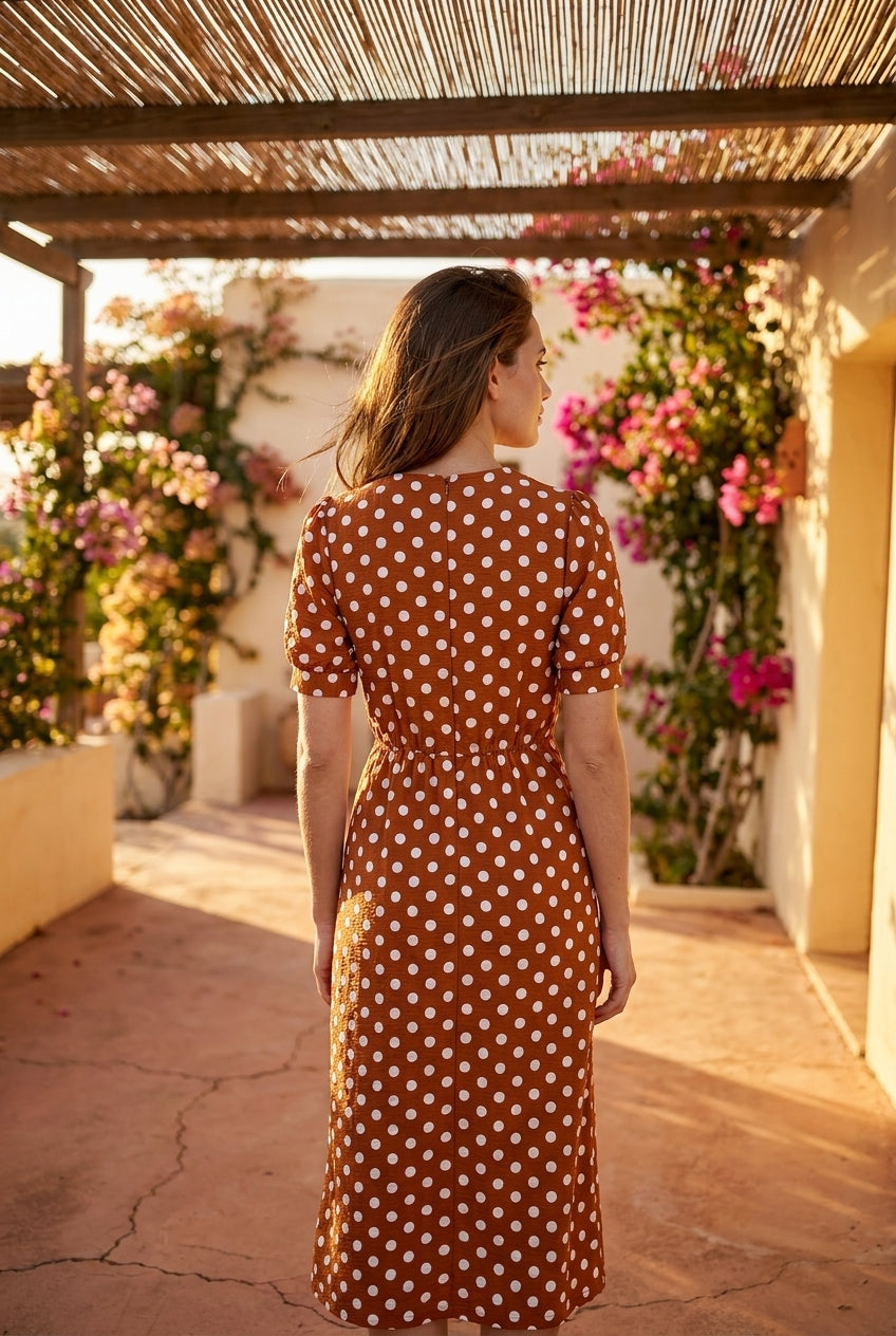 ROBE OCEANE OCRE - RUE DES ABBESSES Robe