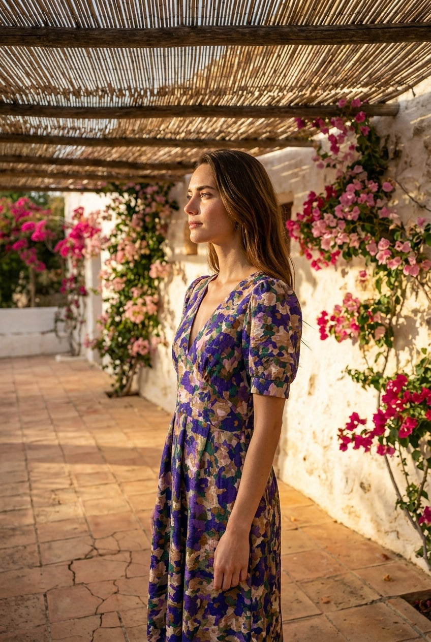 ROBE OCEANE VIOLET - RUE DES ABBESSES Robe