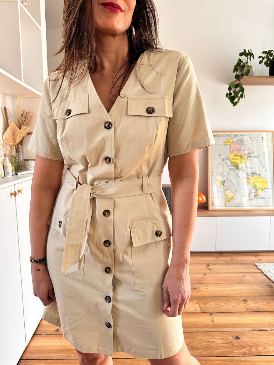 Robe Raya BEIGE - LA PETITE ETOILE Robe
