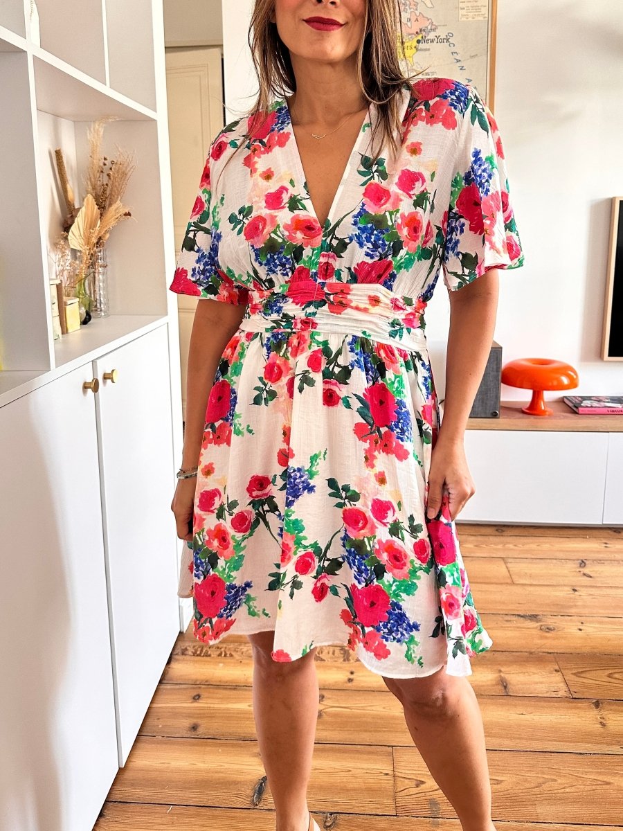 Robe Rosas ECRU - CHARLIOR Robe