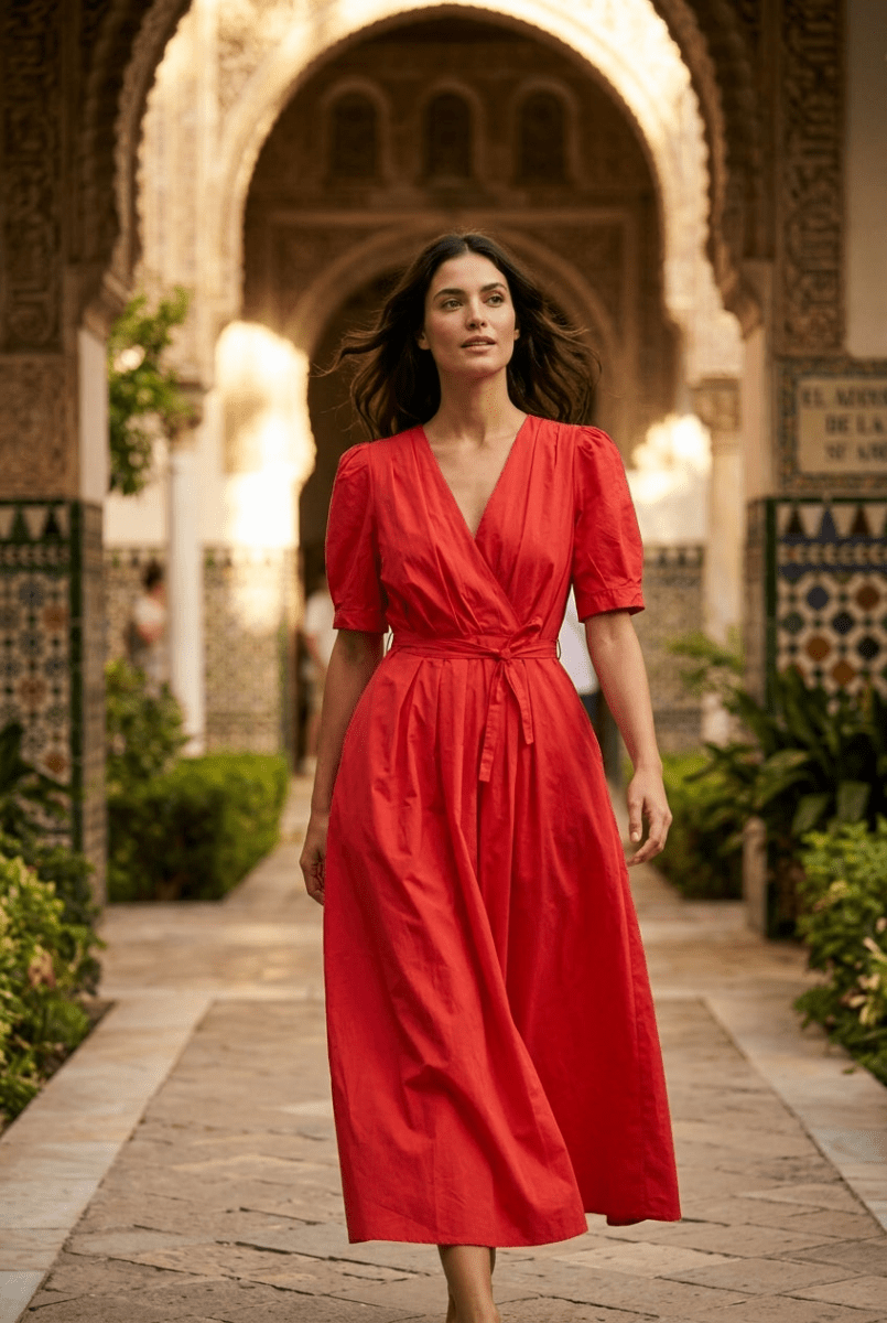 Robe Sylvie RED - THE KORNER Robe