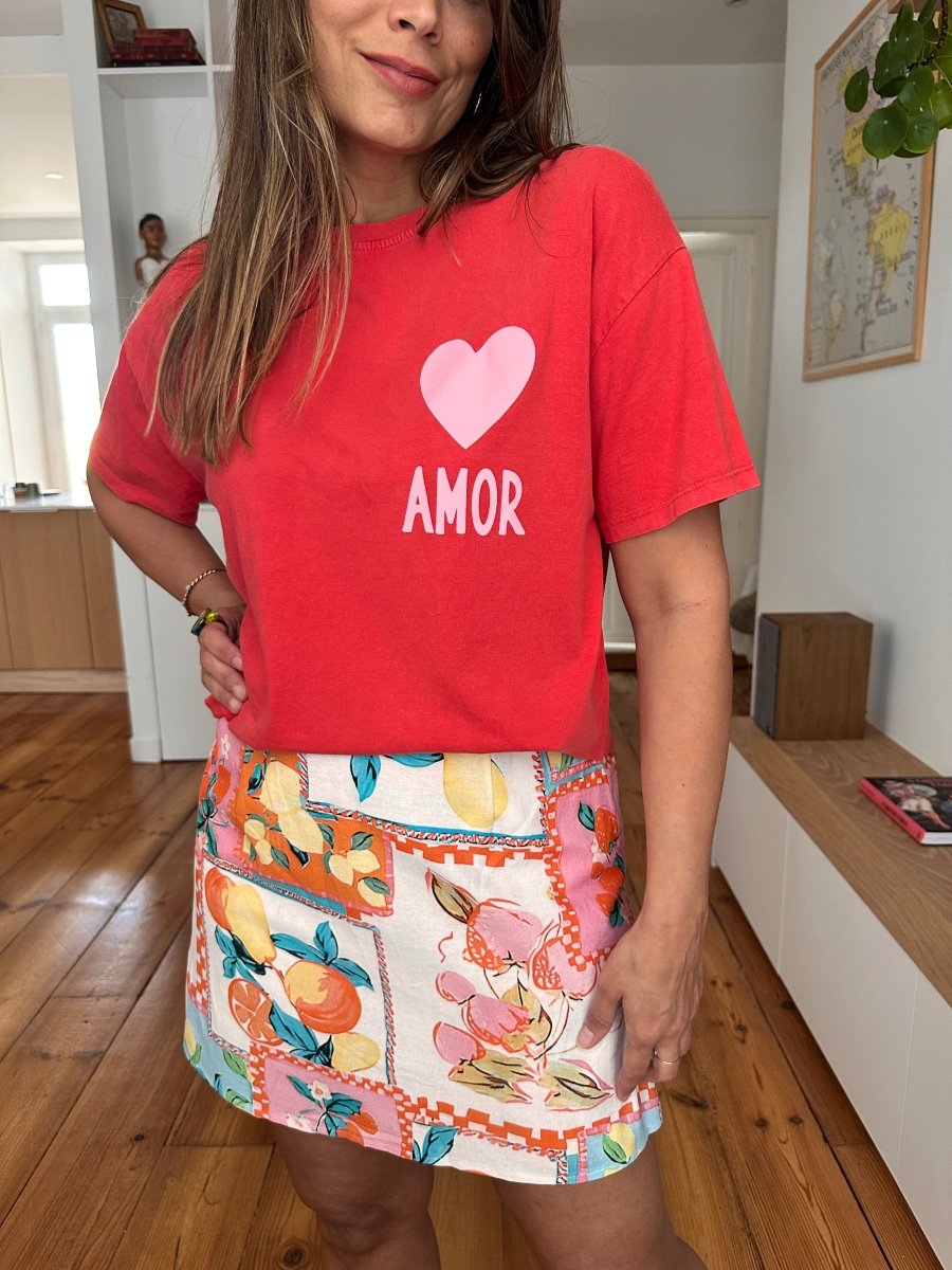 Short Jupe Fruits MULTICO - CERISE BLUE Short