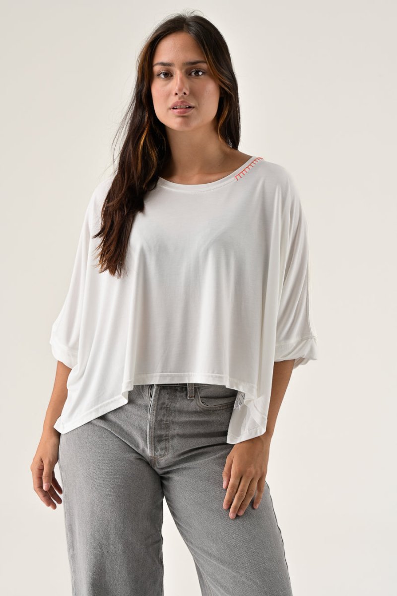 T - SHIRT AMANDINE ECRU - ORFEO T - SHIRT