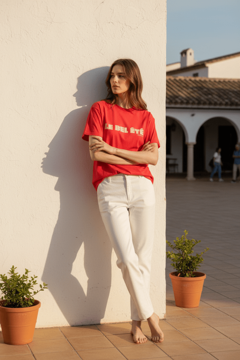 TEE SHIRT BEL ÉTÉ ROUGE - GARANCE T - SHIRT